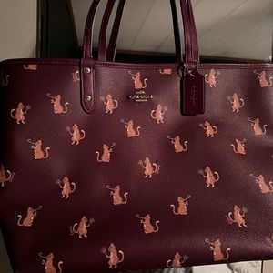 Coach Reversible Party Cat Tote